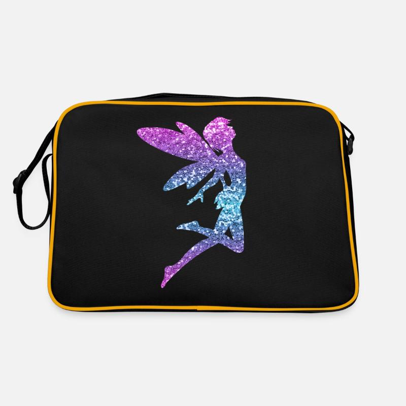 Glitzer Fee Elfe Märchen Damen Mädchen Geschenk Retro Tasche