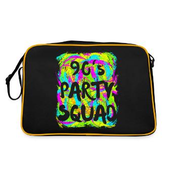 Tenue de fête des années 90 Neon Look Retro - Sac Retro - noir/or - Dos