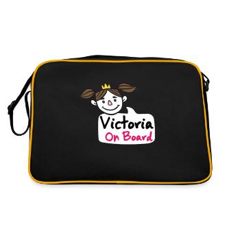 Victoria à bord - Sac Retro - noir/or - Dos