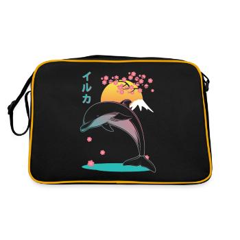 Dolphin Japan Esthétique - Sac Retro - noir/or - Dos