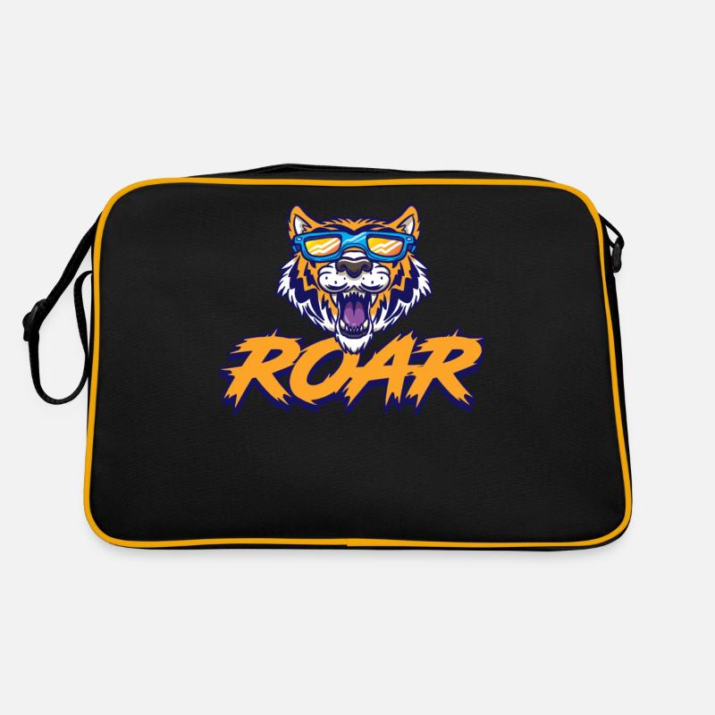 Roar Tiger Tiger Geschenk Retro Tasche