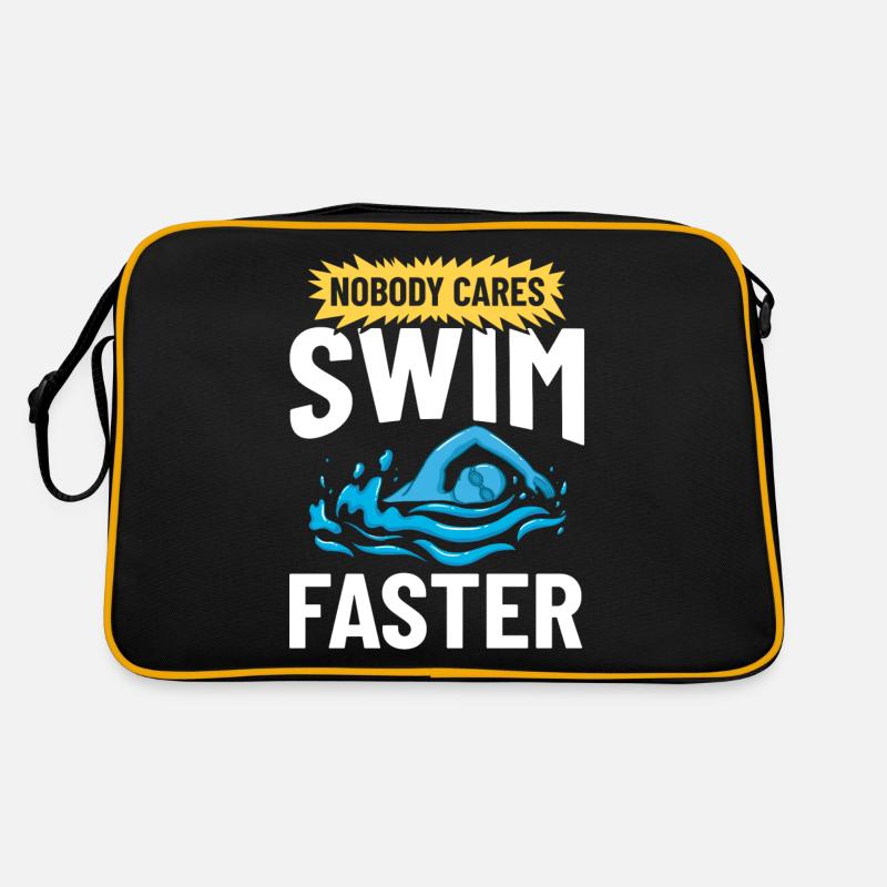 Schwimmen Trainer Pool Schwimmer Lektion Retro Tasche