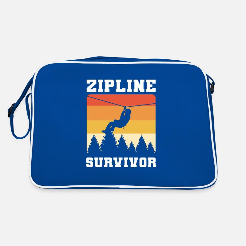 Tyrolienne Survivor Zip Lining Ziplining Sac Retro