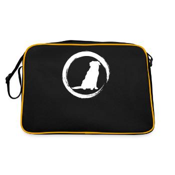 golden retriever - Sac Retro - noir/or - Dos
