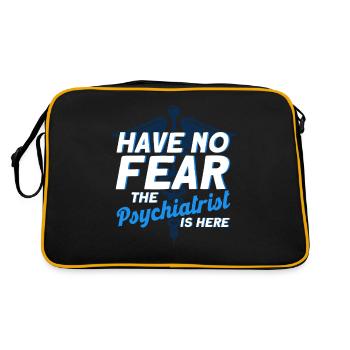 Psychiatre Psychologie Psychiatrie Cadeau - Sac Retro - noir/or - Dos