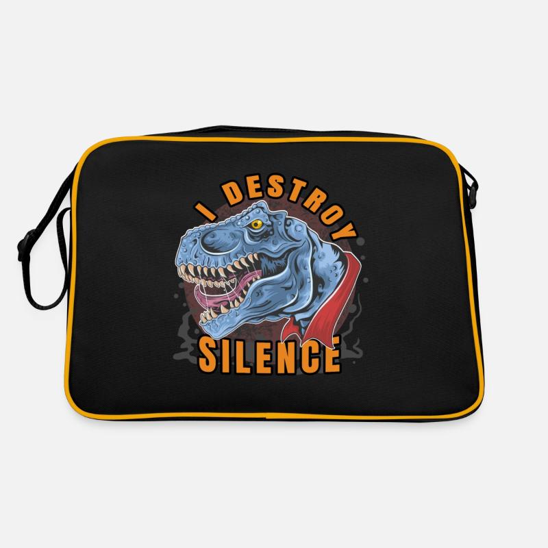 I Destroy Silence. I destroy silence and tranquility. Retro Bag