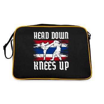 Boxe thaïlandaise - Sac Retro - noir/or - Dos