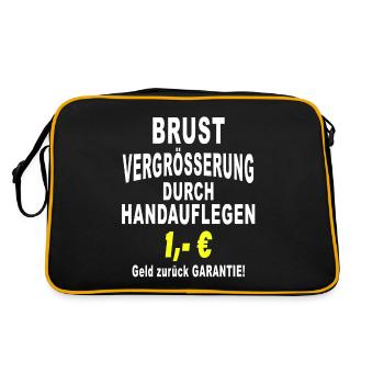 Breast augmentation by laying on of hands Money back - Retro Bag - black/gold - Back
