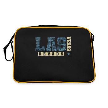 Las Vegas Nevada State of America USA - Retro Bag - black/gold - Back