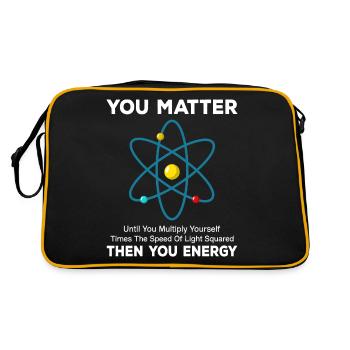 You Matter You Energy Drôle Physicien Physique - Sac Retro - noir/or - Dos