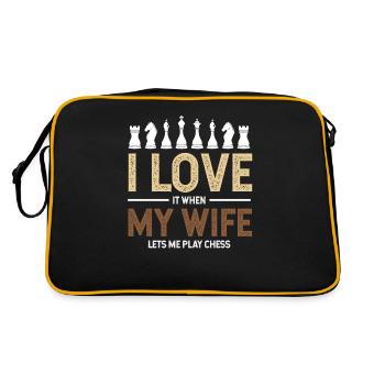 Chess checkmate - Retro Bag - black/gold - Back