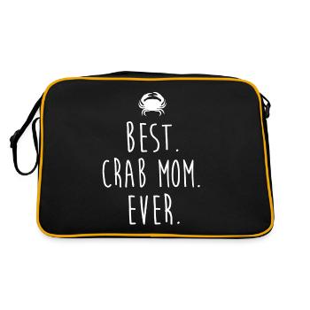 CRAB SHIRT FOR YOUR MOTHER - Retro Tasche - Schwarz/Gold - Hinten
