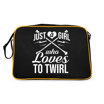 Tambourmajorette Tanzwirbler Twirling Stabdrehen - Sac Retro - noir/or - Dos