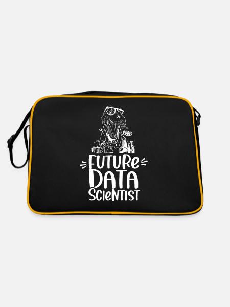 Zukünftiger Datenwissenschaftler Datenanalyst - Retro Tasche - Schwarz/Gold - Hinten