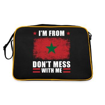 Dicton Maroc - Sac Retro - noir/or - Dos