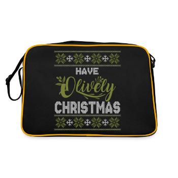 Olive Olive Tree Olive Oil Christmas - Retro Bag - black/gold - Back