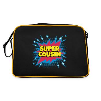 Super Cousin super héro supercousin - Sac Retro - noir/or - Dos