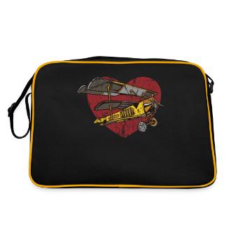 Airplane Model Maker Model Airplane Hobby - Retro Bag - black/gold - Back