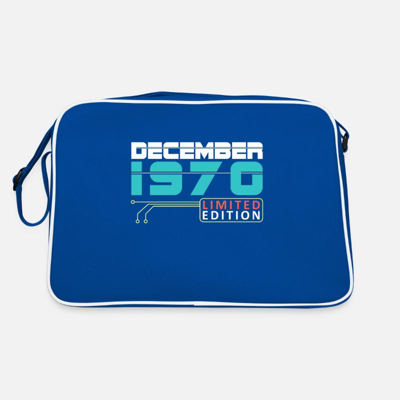 Dezember 1970 - Geburtstag im Dezember Retro Tasche