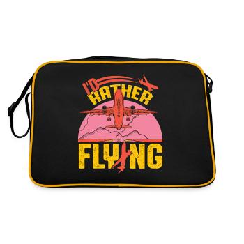 Airplane Airplane Airplane Airport - Retro Bag - black/gold - Back