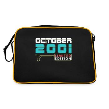 Octobre 2001 - Anniversaire en octobre - Sac Retro - noir/or - Dos