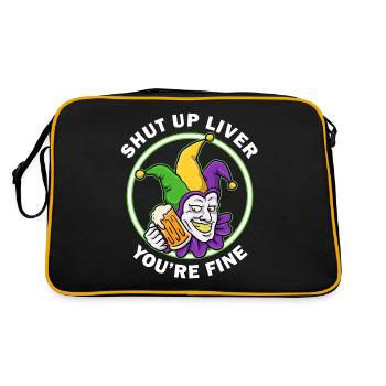 Tais-toi foie Mardi Gras Cadeau - Sac Retro - noir/or - Dos