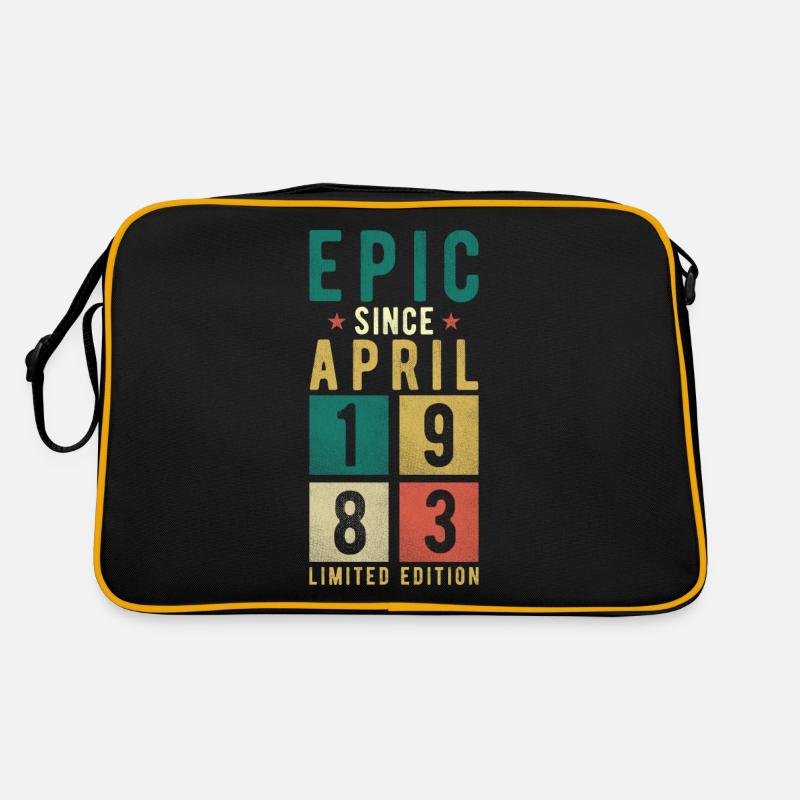 Geburtstag April 1983 Retro Tasche