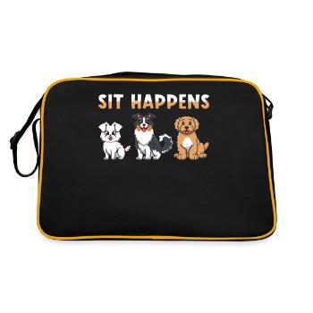 Dog Agility - Retro Bag - black/gold - Back
