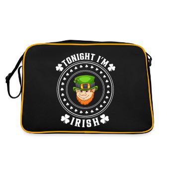 St Paddys St Patricksday St Patrick Day - Retro Bag - black/gold - Back