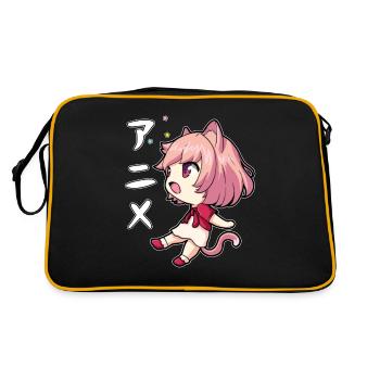 Anime Otaku Weeb Anime Japanese - Retro Bag - black/gold - Back