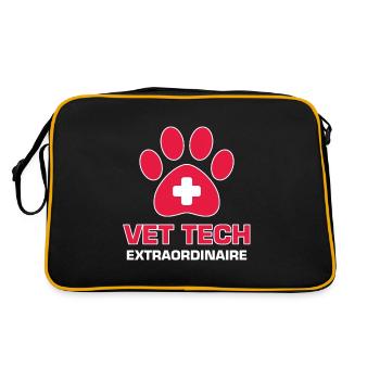 Vet Tech Extraordinaire Pet Medicine Fur Doctor G - Retro Bag - black/gold - Back