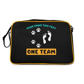 Dog Agility - Retro Bag - black/gold - Back