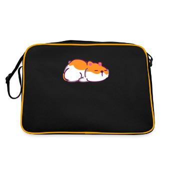 Hamster endormi - Sac Retro - noir/or - Dos