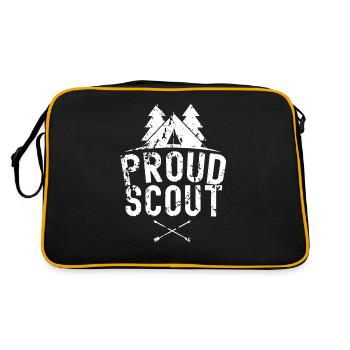 Fier scout Clan Scout Camp de tentes scouts - Sac Retro - noir/or - Dos