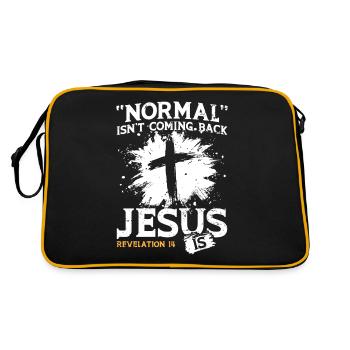 Normal ne revient pas Jésus est - Sac Retro - noir/or - Dos