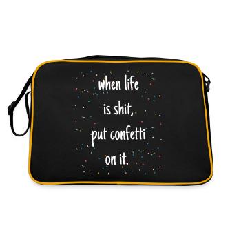 Carnival Replacement Costume Carnival Outfit - Retro Bag - black/gold - Back