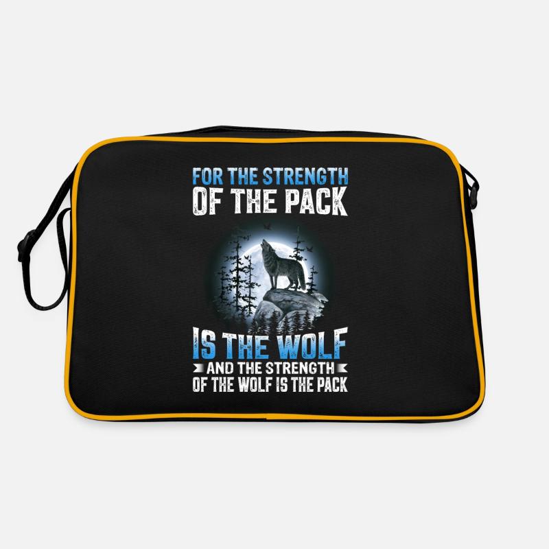Wolf Saying Wolves Wolf Pack Wolf Retro Bag