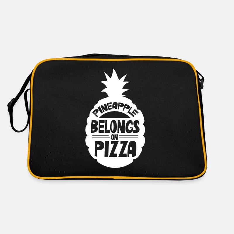 Ananas Gehört Auf Die Pizza Ananaspizza Hawaii Retro Tasche