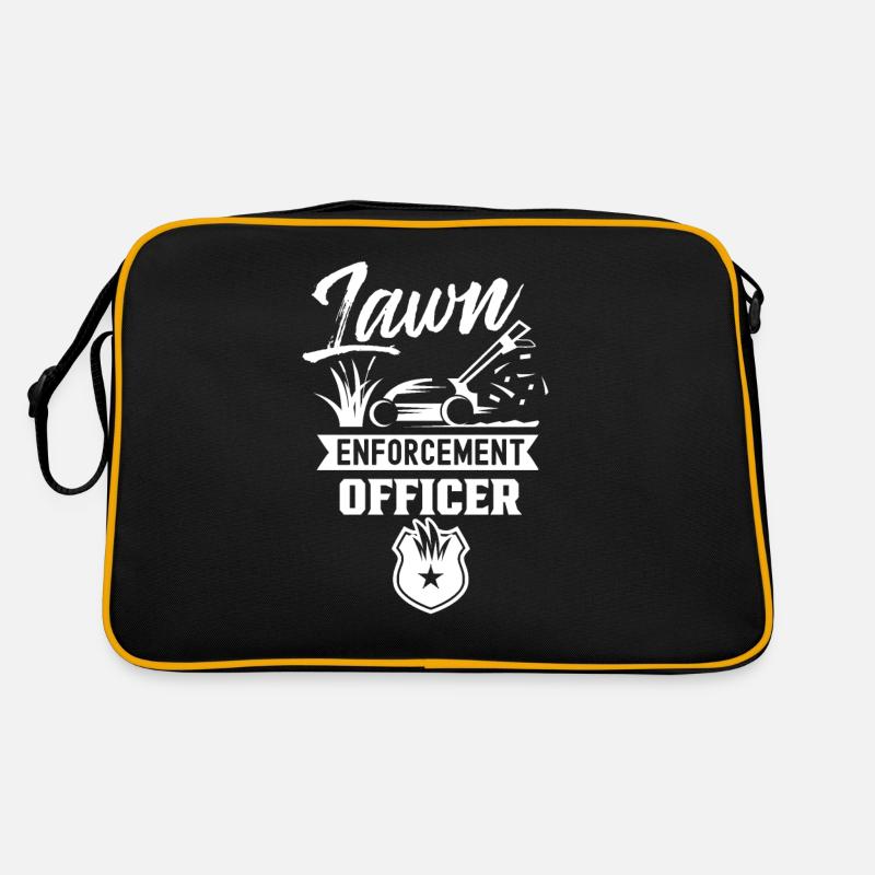Lawn Policeman Lawn Mowing Lawn Enforcement Grass Retro Bag
