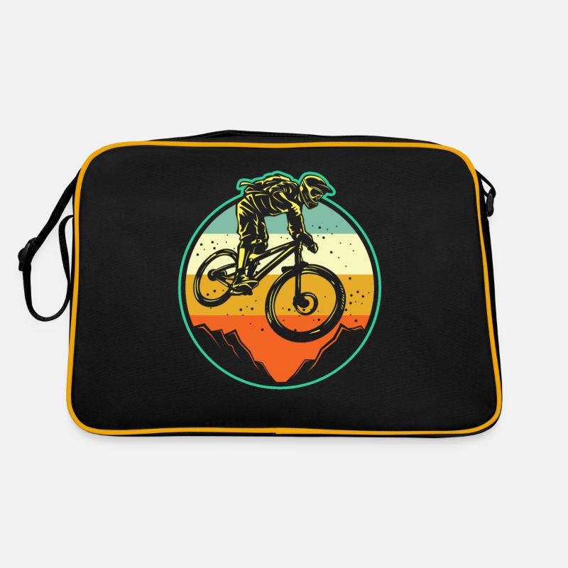 MTB Mountainbike Retro - Retro Tasche - Schwarz/Gold