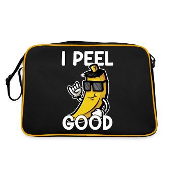 Banane Fruit Bananes Dire Cadeau - Sac Retro - noir/or - Dos