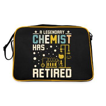 Un chimiste prend sa retraite - Sac Retro - noir/or - Dos
