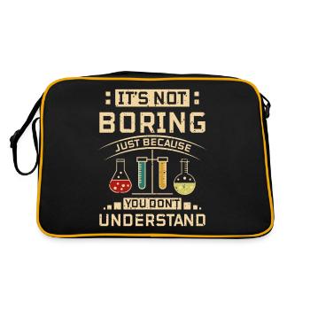 Chimiste si vous ne le comprenez pas - Sac Retro - noir/or - Dos