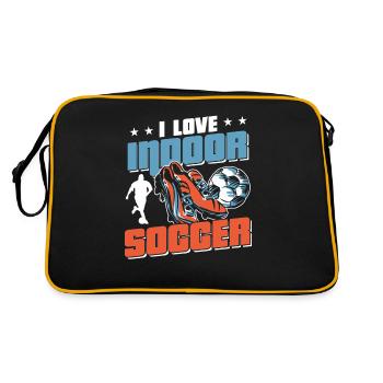 J’aime les joueurs de football en salle - Sac Retro - noir/or - Dos