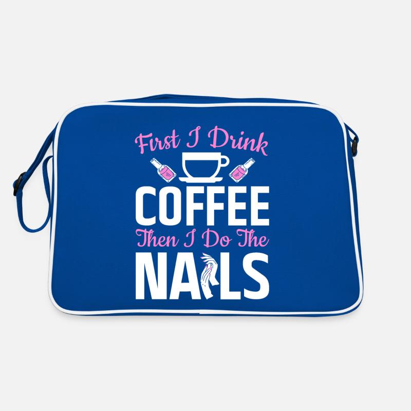 Nail Artist Boire café Nails Nail Tech Sac Retro