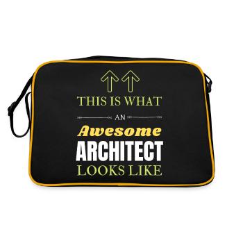 Architecte - Sac Retro - noir/or - Dos