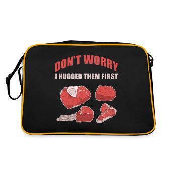 Don't worry, I hugged her FIrst Funny Butch - Retro Bag - black/gold - Back