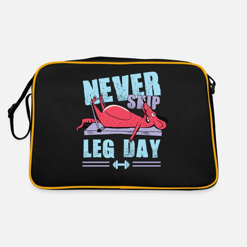 Leg Day Workout Memes Retro Bag
