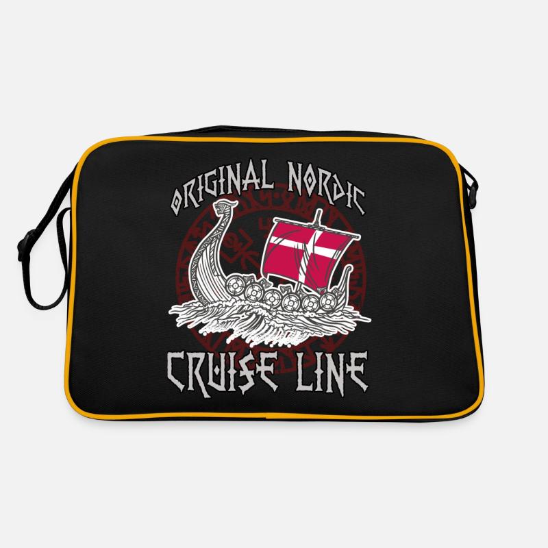 Nordmann Krieger Langboot Wikinger Kostüm Wikinger Retro Tasche