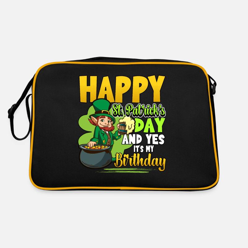 Bonne Saint-Patrick et oui c’est mon anniversaire Sac Retro